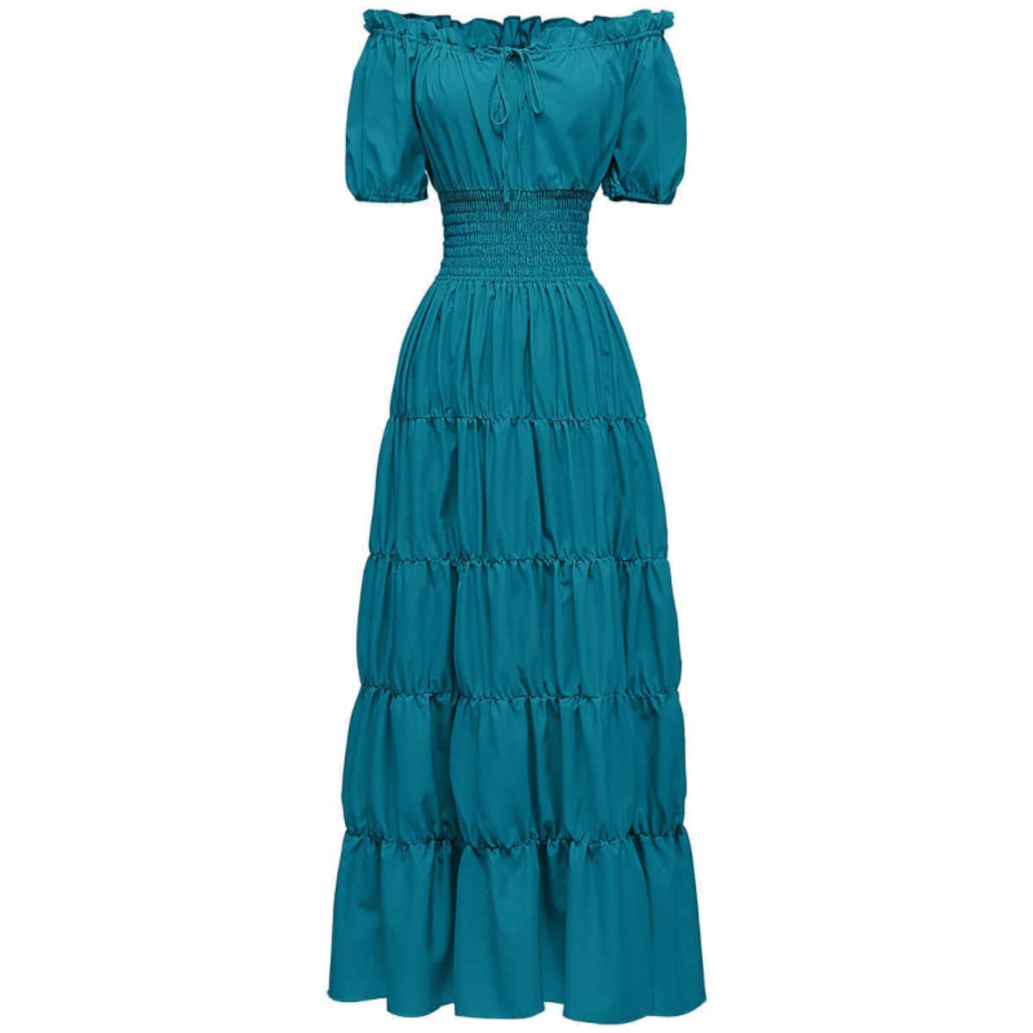 AIZA™ – Classic Corset Long Retro Maxi Dress