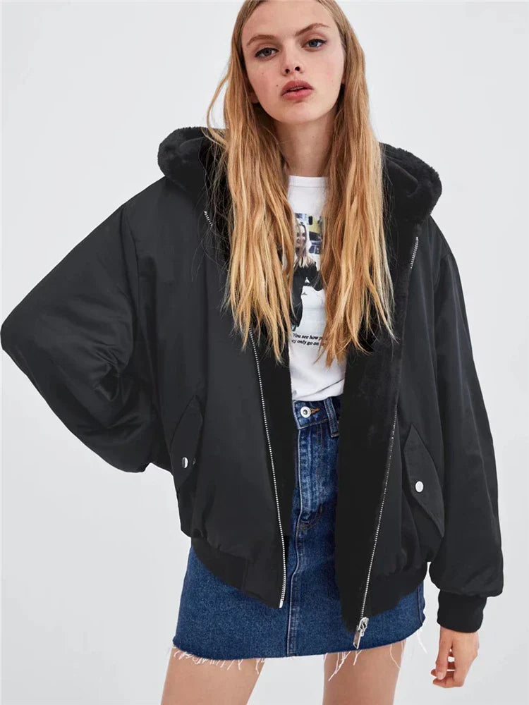 Anne - Reversible Winter Bomber Jacket
